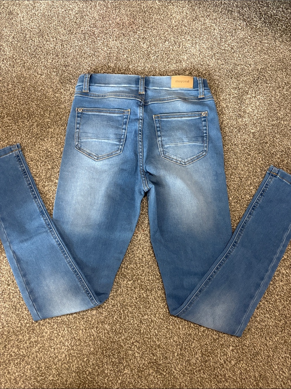 Mayoral Light Blue Girls' Skinny Jeans - Faded Wash
